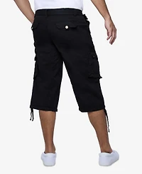 X-Ray Men's Belted Capri Cargo Shorts