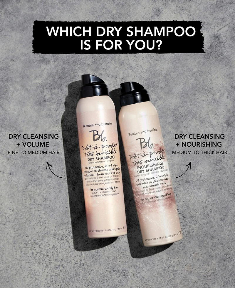 Bumble and Bumble Pret-a-Powder Tres Invisible (Nourishing) Dry Shampoo, 3.1 oz.