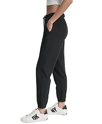 Dkny Sport Women's Cotton-Blend Tie-Waist Joggers