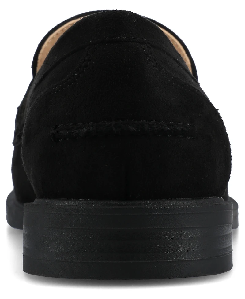 Journee Collection Women's Brooks Block Heel Comfort Penny Loafers