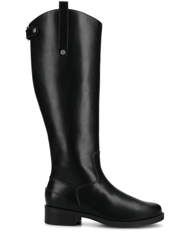 Journee Collection Women's Gema Round Toe Riding Boots