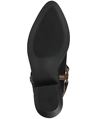 Journee Collection Women's Urbana Pointed Toe Comfort Casual Strappy Mules