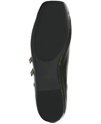 Journee Collection Women's Darlin Multi Strap Mary Jane Square Toe Flats