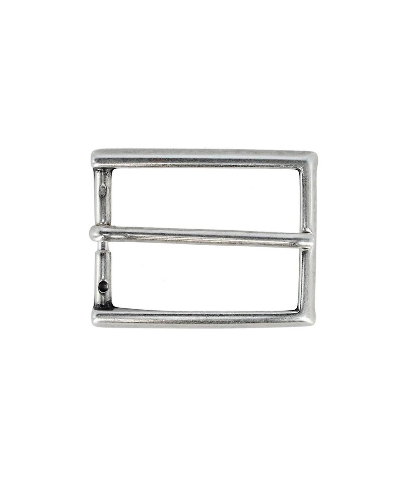 Trafalgar Men's 35mm Italian Simply Classic Rectangular Solid Brass Harness Belt Buckle