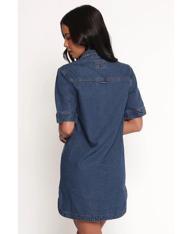Petal and Pup Women's Fleming Shirt Mini Dress