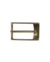 Trafalgar Men's 30mm Elongated Rectangular Solid Brass Italian Harness Belt Buckle