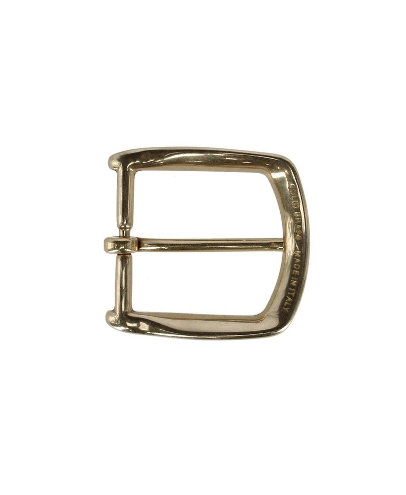 Trafalgar Men's 35mm Italian Solid Brass Rounded Edged Harness Belt Buckle