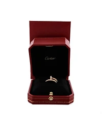 Pre-Owned Cartier Juste un Clou Ring 18K Rose Gold and Diamonds