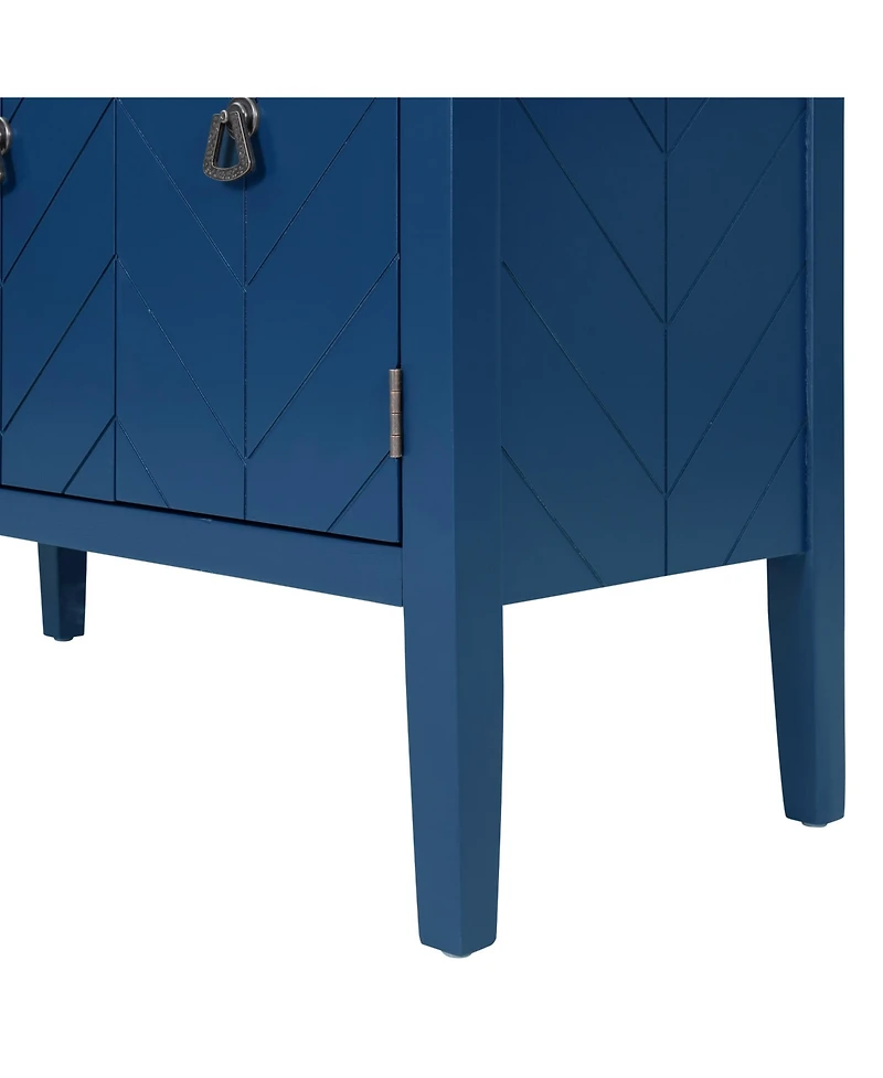 Sideboard with Adjustable Shelf, Handles & Legs