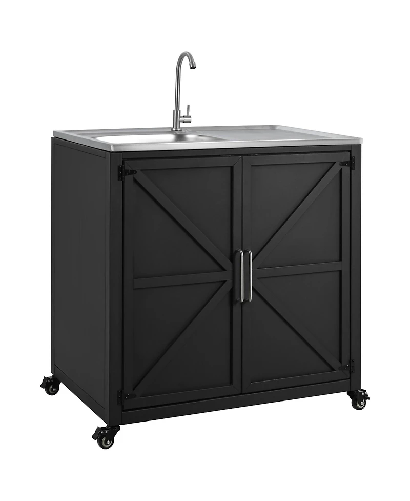 Outdoor Kitchen Sink Station with Cabinet