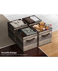 Sorbus 11 Inch Foldable Fabric Storage Cube Bin with Handles - for Organizing Pantry, Closet, Nursery, Playroom, & More