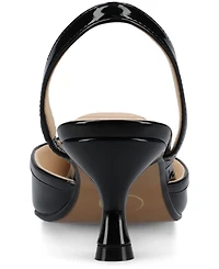 Journee Collection Women's Nellia Slingback Kitten Heel Pumps