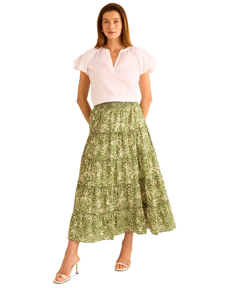 Vince Camuto Women's Cotton Puff-Sleeve Blouse