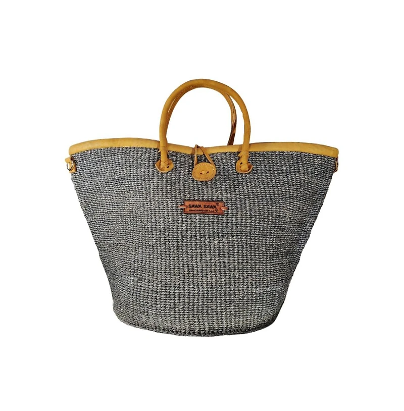 Ash Wisdom Handmade Sisal Straw Basket Tote Bag
