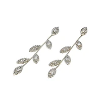Sohi Gold-Plated Contemporary Drop Earring With Pearls