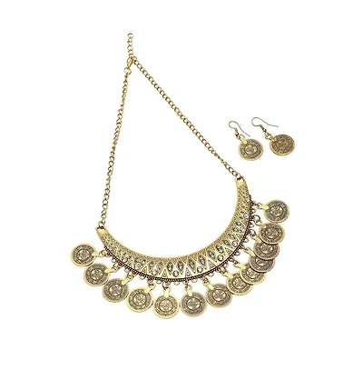 Sohi Gold-Plated Coin Jewellery Set