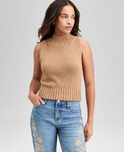 Now This Womens Mock Neck Sleeveless Sweater Top P Xxs Xxl Exclusively At Macys