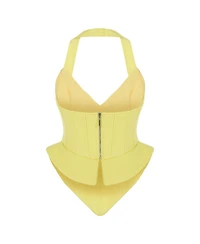 Nocturne Women's Corset Style Crop Top