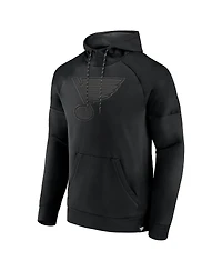 Fanatics Men's St. Louis Blues Black Ice Defender Raglan Pullover Hoodie