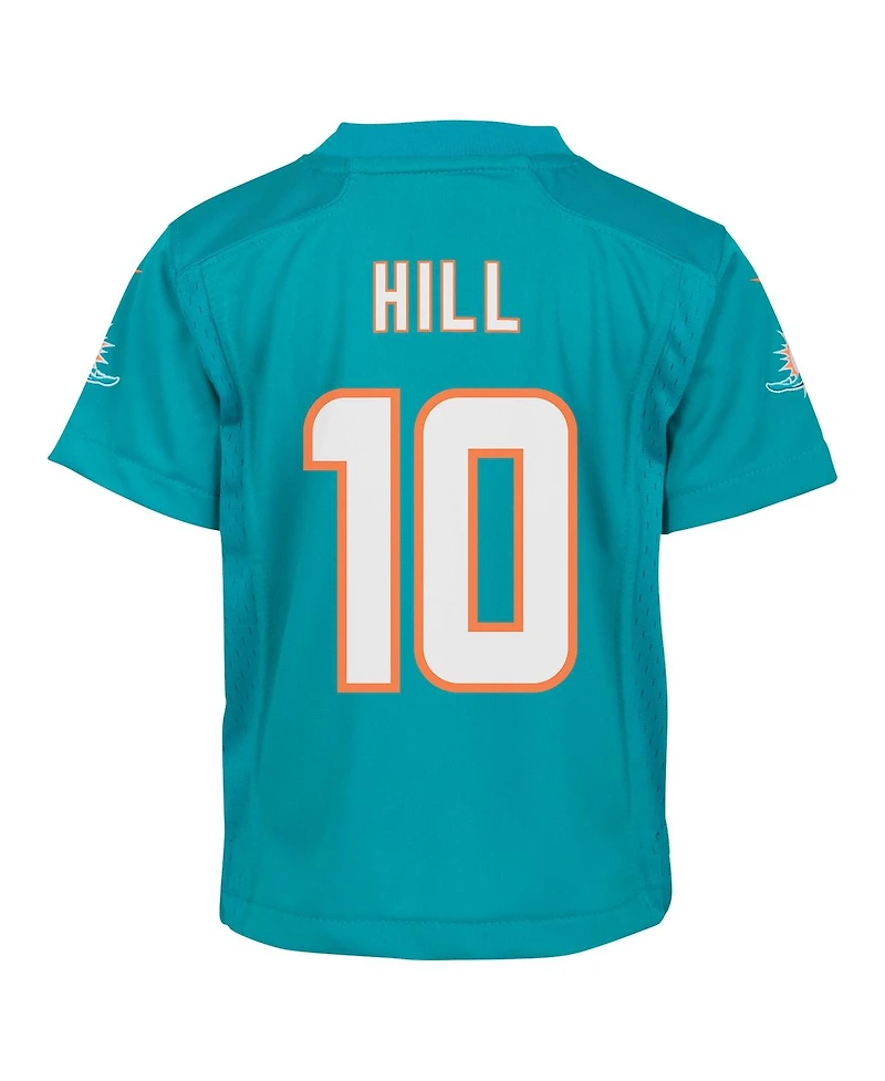 Nike Baby Boys and Girls Tyreek Hill Aqua Miami Dolphins Player Game Jersey