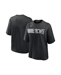 Nike Women's Black Chicago White Sox Knockout Boxy T-Shirt