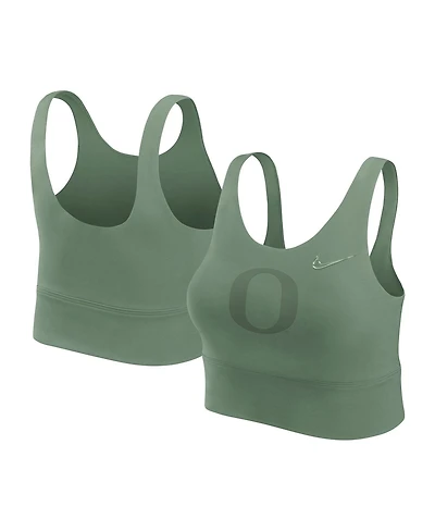 Nike Women's Green Oregon Ducks Performance Longline Sports Bra