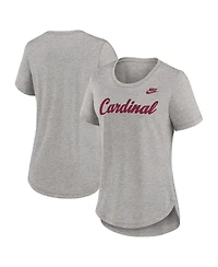 Nike Women's Heather Gray Stanford Cardinal Legacy Tri-Blend T-Shirt