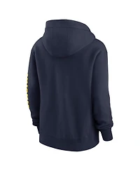 Jordan Women's Navy Michigan Wolverines Phoenix Full-Zip Hoodie