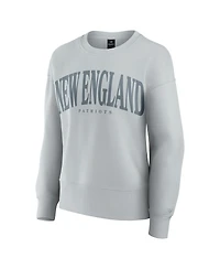 Fanatics Women's Gray New England Patriots Elements Pullover Sweatshirt