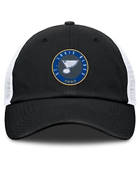 Fanatics Men's Black/White St. Louis Blues Averie Trucker Adjustable Hat