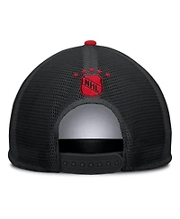 Fanatics Men's White/Black Chicago Blackhawks Decades Collection Foam Front Snapback Hat
