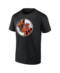 Fanatics Mto Label Men's Black Baltimore Orioles Flag T-Shirt
