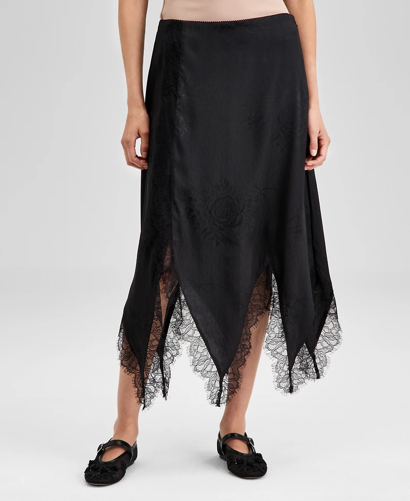 And Now This Women's Asymmetrical Hem Slip Skirt, Exclusively at Macy's