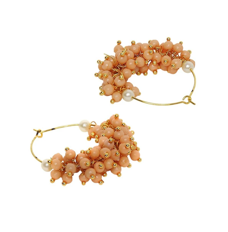 Sohi Cluster Hoop Earrings