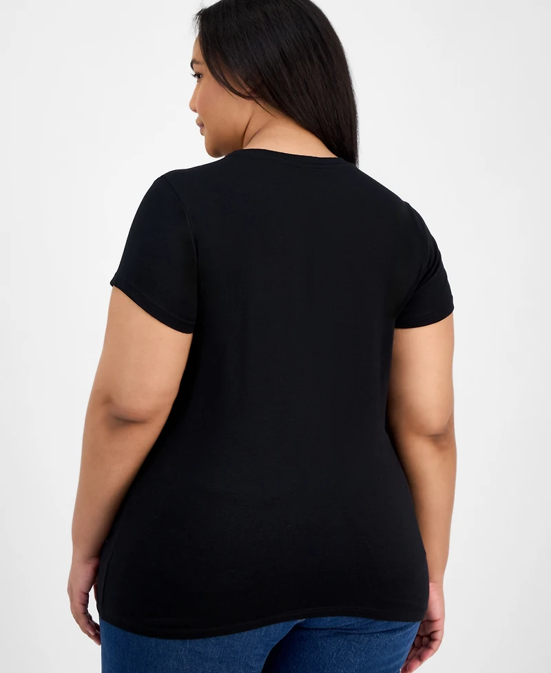 Aveto Plus Basic Crewneck Short-Sleeve T-Shirt