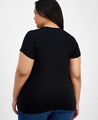 Aveto Plus Basic Crewneck Short-Sleeve T-Shirt