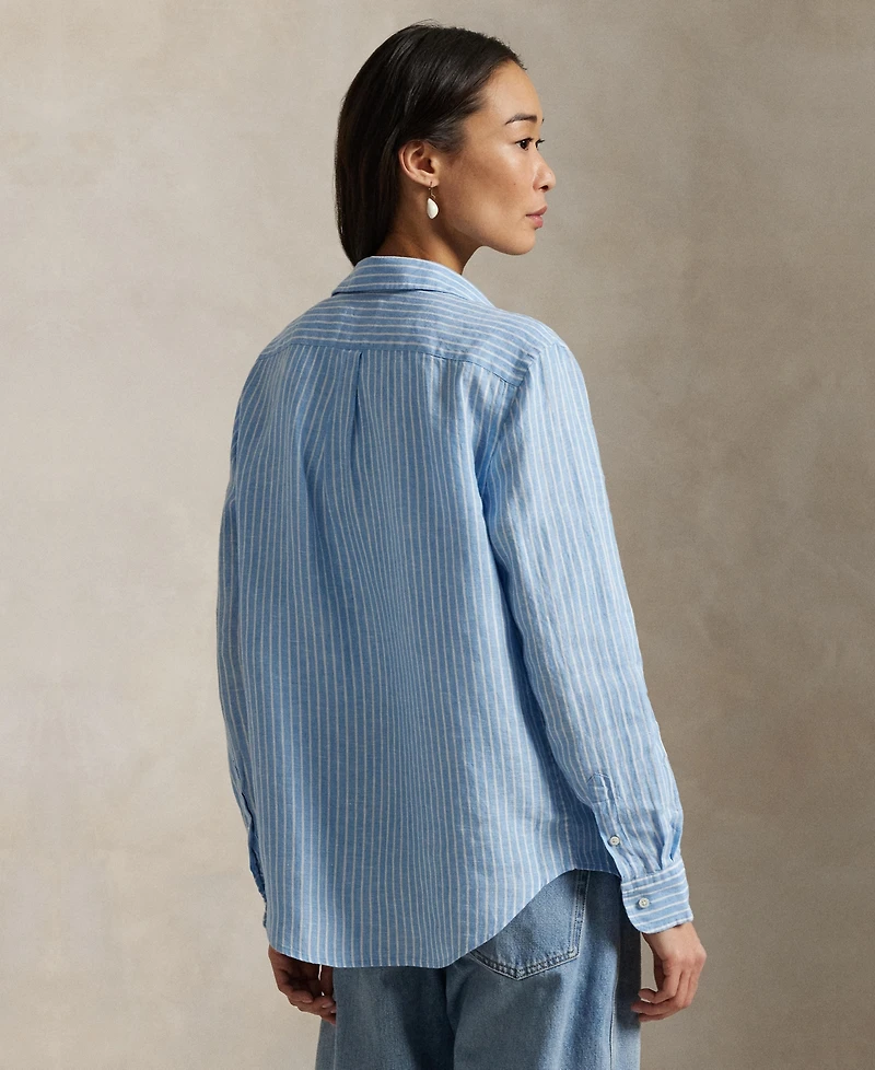 Polo Ralph Lauren Women's Classic-Fit Striped Linen Shirt