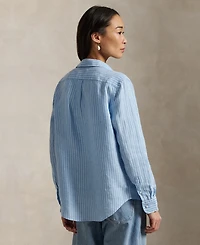 Polo Ralph Lauren Women's Classic-Fit Striped Linen Shirt