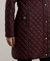 Lauren Ralph Women's Hooded Quilted Coat