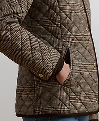 Lauren Ralph Women's Faux-Sherpa-Collar Quilted Coat