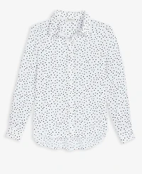 On 34th Women's Printed Silky Button-Front Shirt, Exclusively at Macy's