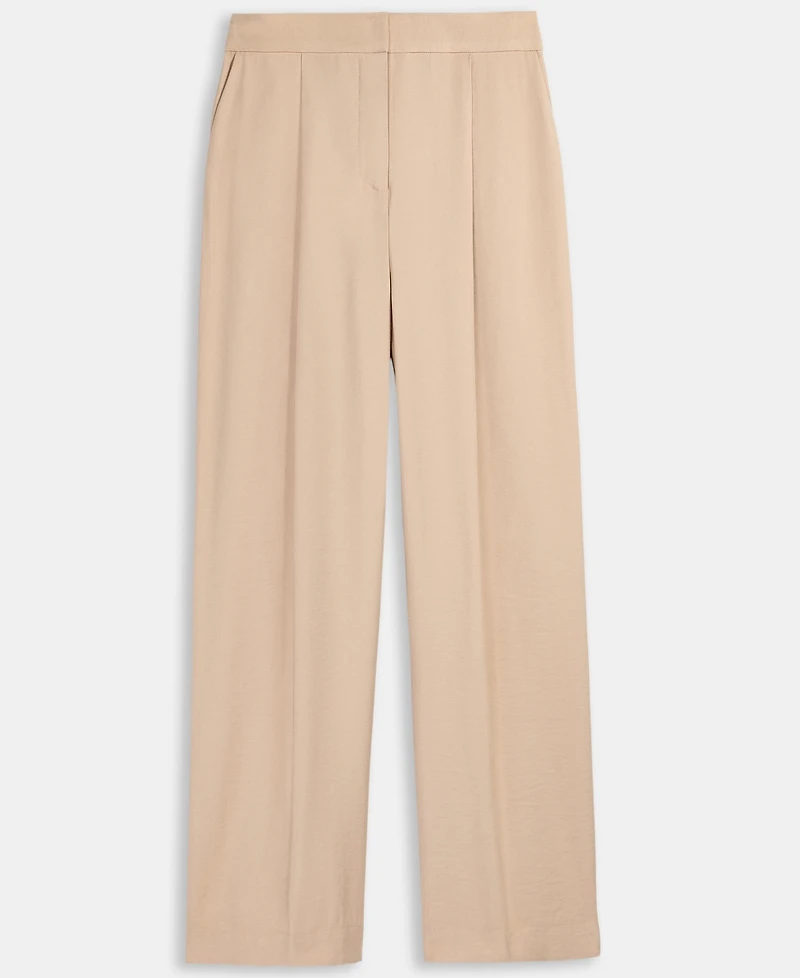 On 34th Women's High-Rise Pleated Straight-Leg Pants, Exclusively at Macy's