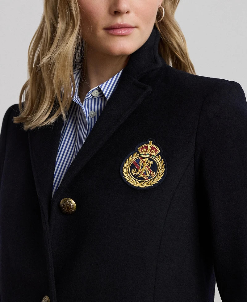 Lauren Ralph Women's Single-Breasted Peacoat