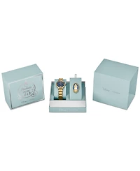 Citizen Eco-Drive Women's Princess Cinderella Diamond Accent Gold-Tone Stainless Steel Bracelet Watch 30mm Limited Edition Box Set