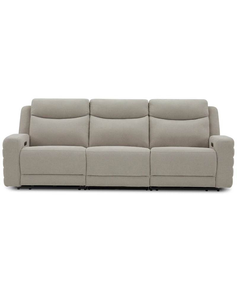 Kristyan 3-Pc. Fabric Sofa with 2 Power Recliners, Exclusively at Macy's