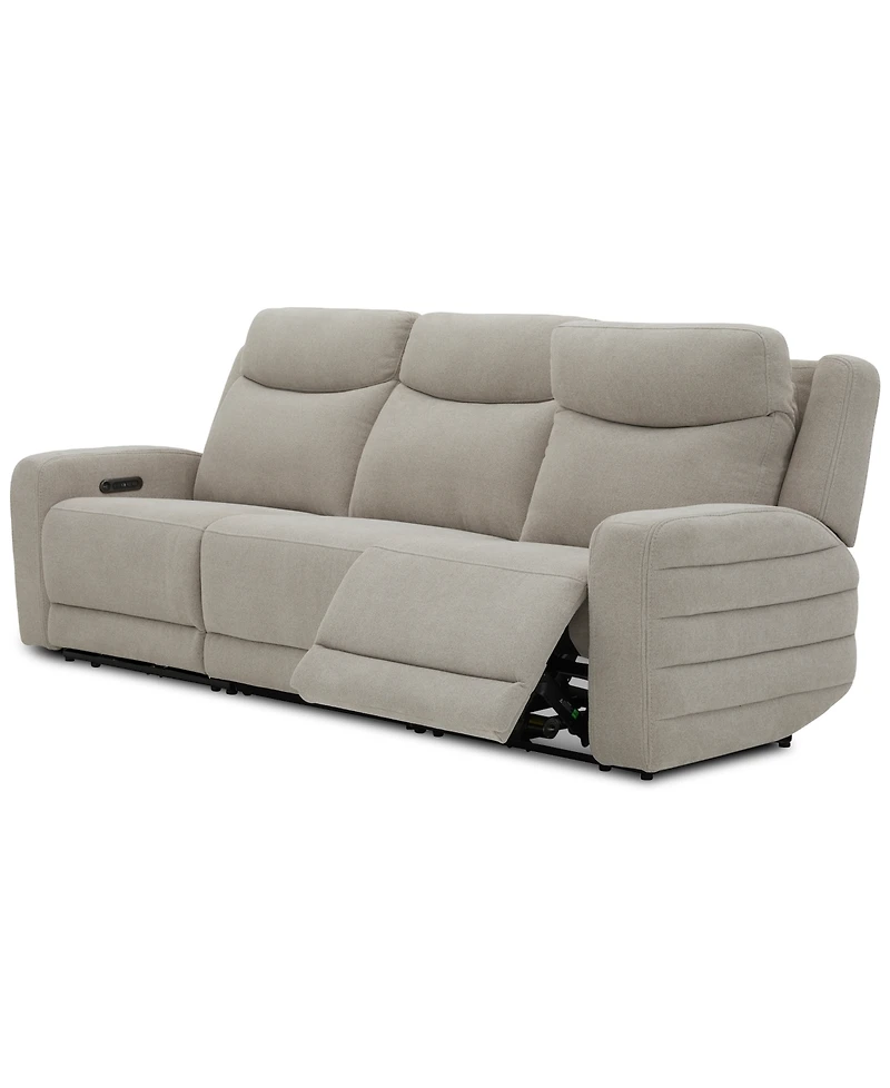 Kristyan 3-Pc. Fabric Sofa with 2 Power Recliners, Exclusively at Macy's