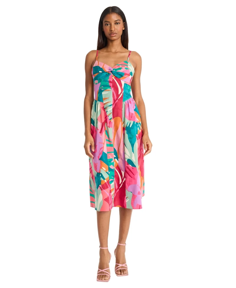 Donna Morgan Women's Sleeveless V-Neck Dress