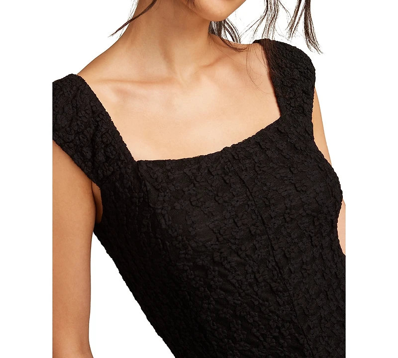 Lucky Brand Floral Mesh Mini Dress