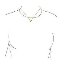 Bling Jewelry Minimalist Round Circle Disc Geometric Pendant Necklace Gold Plated .925 Sterling Silver