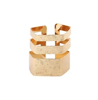 Sohi Gold-Plated Handcuff Bracelet